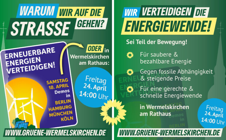 Wir verteidigen die Energiewende!