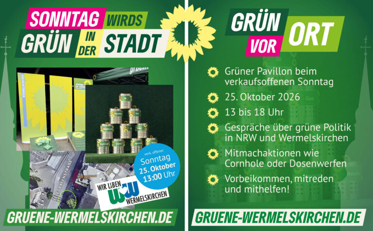 Sonntag wirds GRÜN in der Stadt